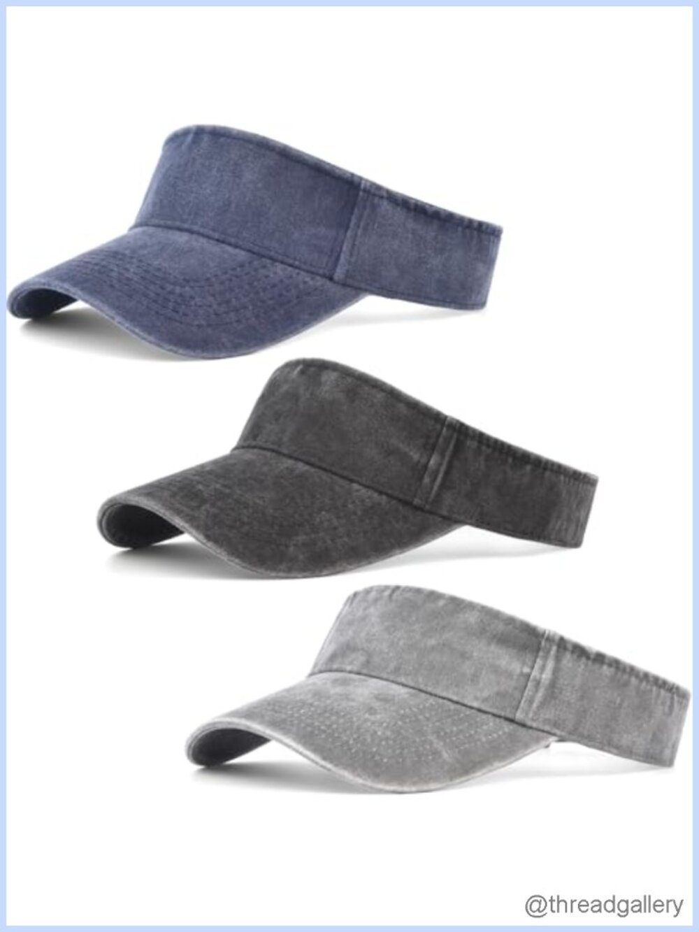 Adjustable Cotton Sun Visor Hat Pack Golf Tennis Running